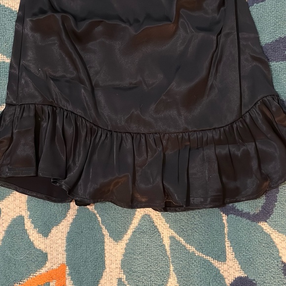Anthropologie ruffled satin mini dress - Picture 8 of 10